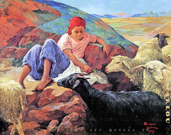 EMILE DECKERS (83).jpg - la bergre kabile - alger - 1929 - musee de narbonne